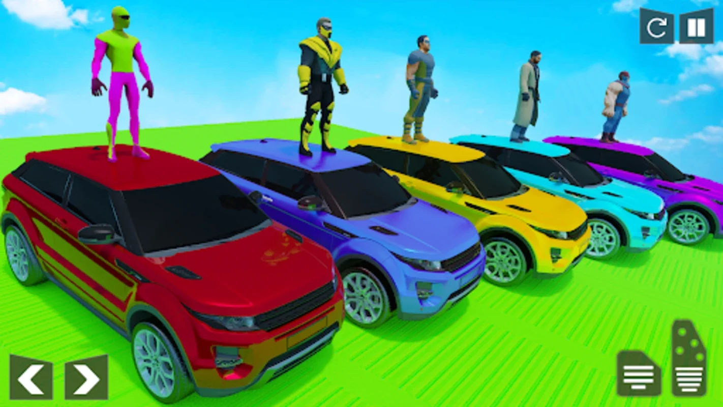 SuperHero Mega Ramp for Android - Extreme Car Stunts