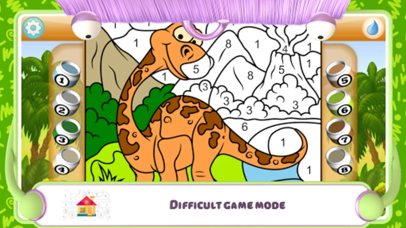 Paint by Numbers - Dinosaurs for Android: Fun Painting App