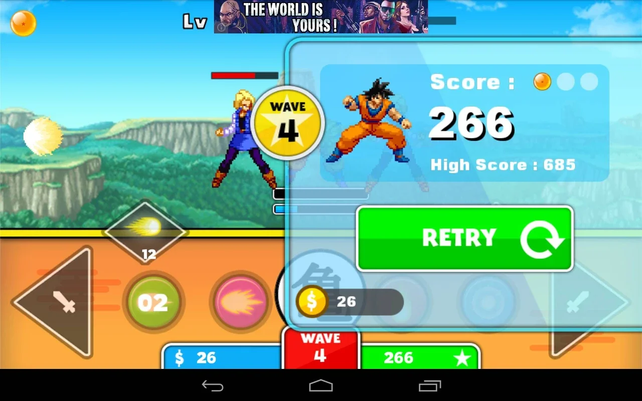 Goku Saiyan Warrior for Android - Engaging 2D Action