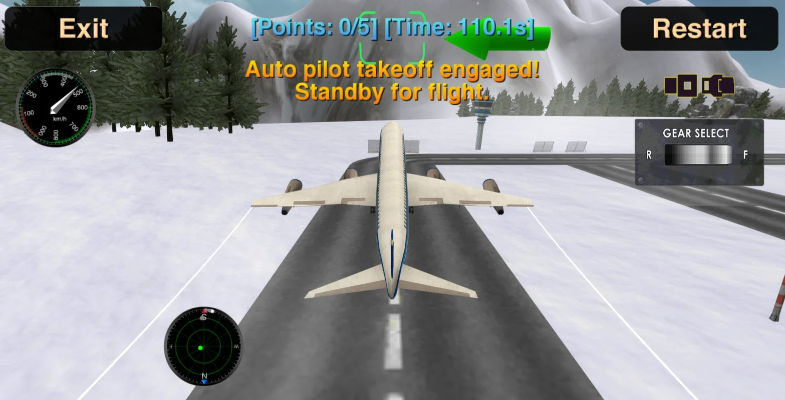 Snow Plane 3D for Android - Realistic Flight Simulation