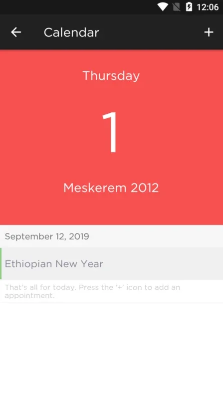 Calendar for Android - Ethiopian - Friendly Calendar