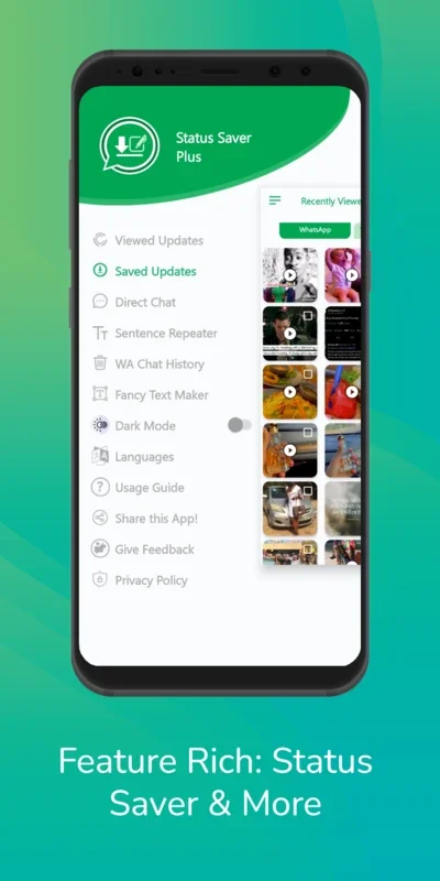 Status Saver Plus for Android - Manage WhatsApp Statuses and Chat History