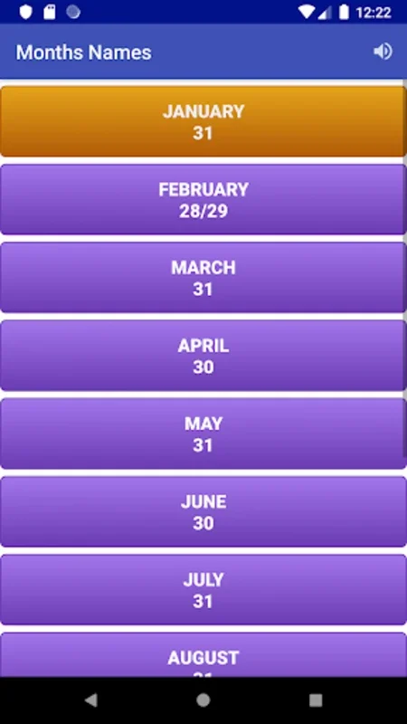 Months and Days Names for Android: Enhance Calendar Knowledge