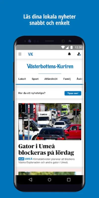 Västerbottens-Kuriren for Android - Stay Informed Easily