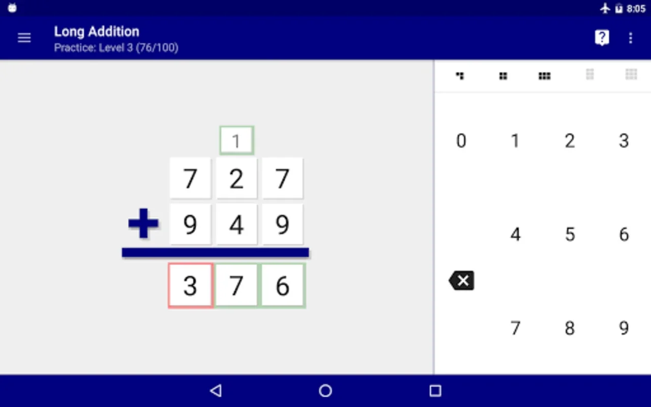 Big Addition: Long Addition for Android - Master Multi-Digit Addition