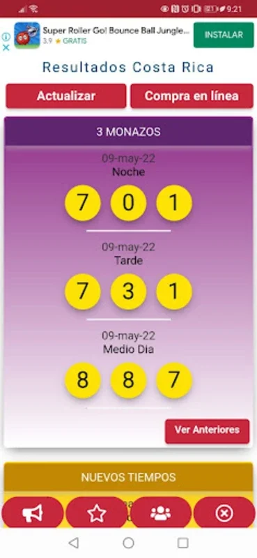 JPS CR Nuevos Tiempos for Android - Real-Time Lottery Results