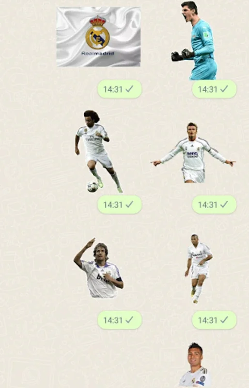 Real Madrid Stickers for Android - Enhance Chats