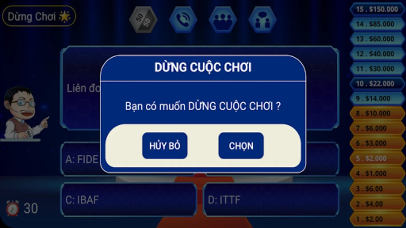 Triệu Phú Là Ai : Giáo Sư Xoay for Android - No Downloading Needed