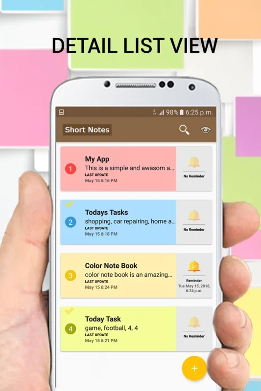 Short Notes - Color Notepad with Reminder for Android