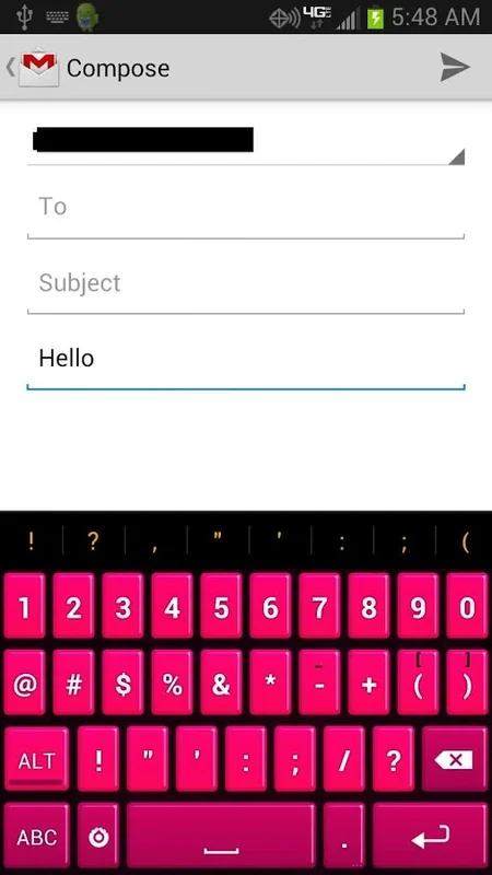 Pink Keyboard for Android - Personalize Your Typing