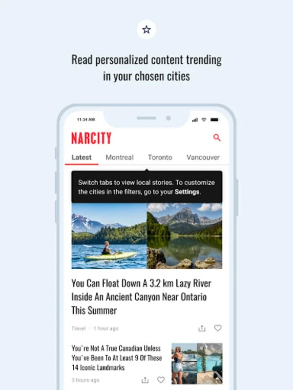 Narcity for Android - Explore Urban News and Travel