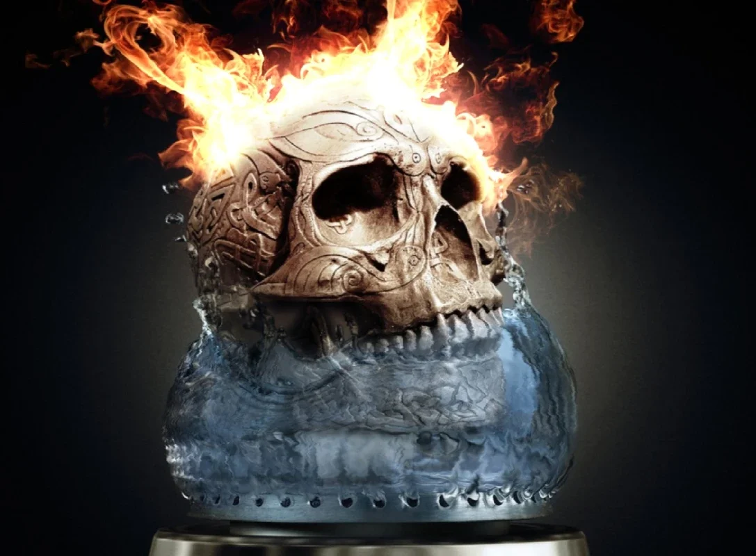 Fire Skull Screensaver for Windows - Intense Visuals