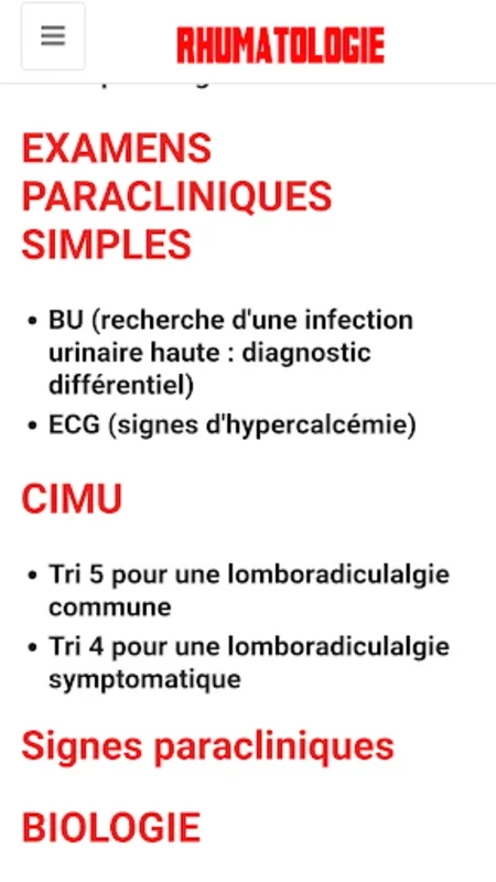 Rhumatologie for Android: Comprehensive Rheumatology App