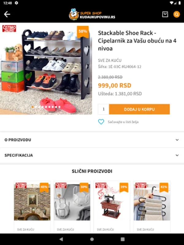 Kudaukupovinu for Android - Enhance Shopping in Serbia