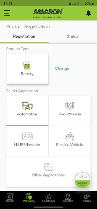 Amaron Konnekt for Android - Manage Battery & Vehicles