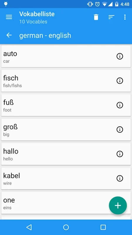 Vocabletrainer for Android: Enhance Your Vocabulary