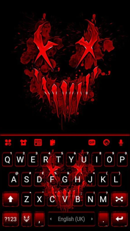 Neon Horror Mask Theme for Android: Transform Your Keyboard