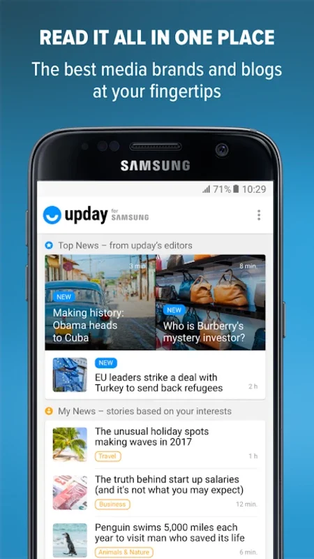 upday for Samsung for Android - Stay Informed Easily