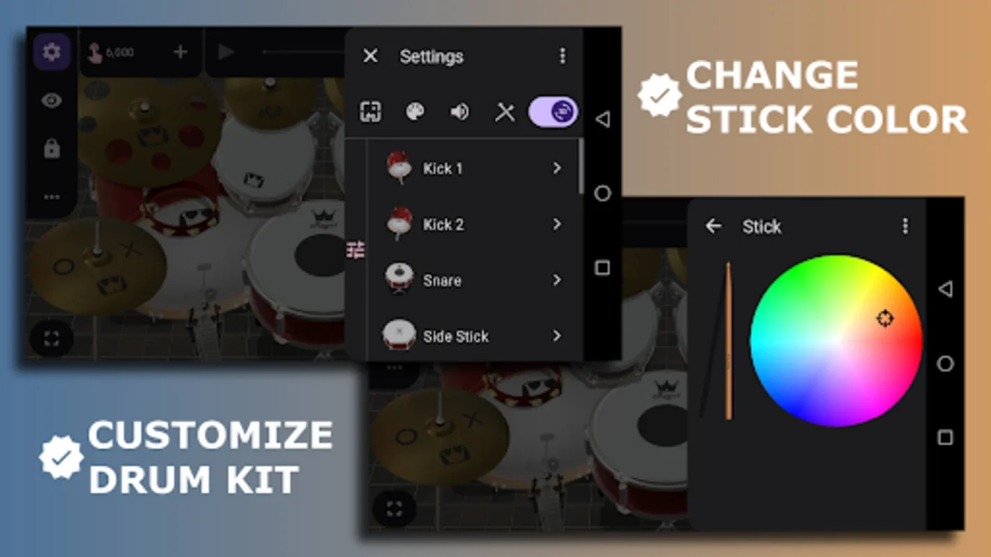 Royal Drum for Android: A Customizable Virtual Drumming Experience