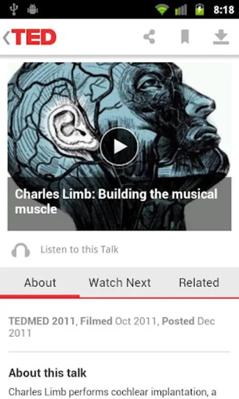 TED for Android - Gain Insights from Great Minds