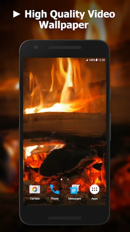 Fireplace Video Live Wallpaper for Android - Warm Ambiance