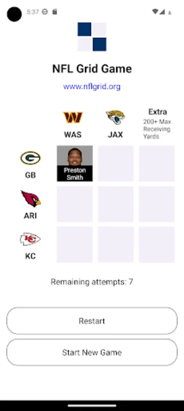 NFLGrid for Android: NFL - Themed Word Puzzles