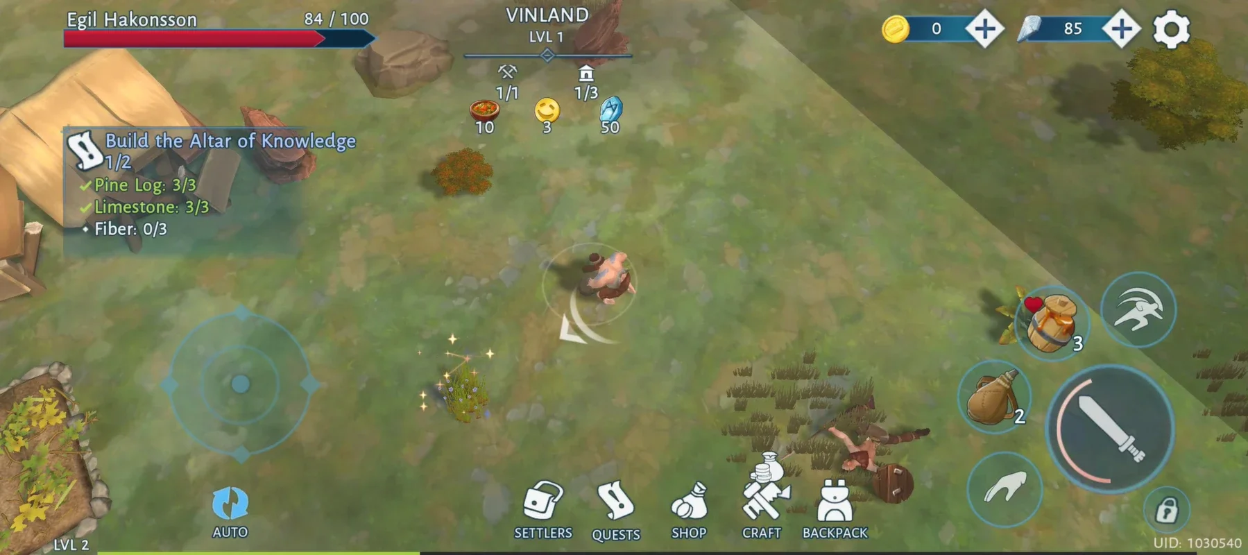 Vinland Tales for Android - Build and Survive