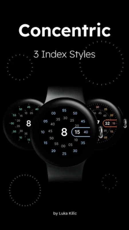 Concentric for Android - Elegant Watch Face with Customization