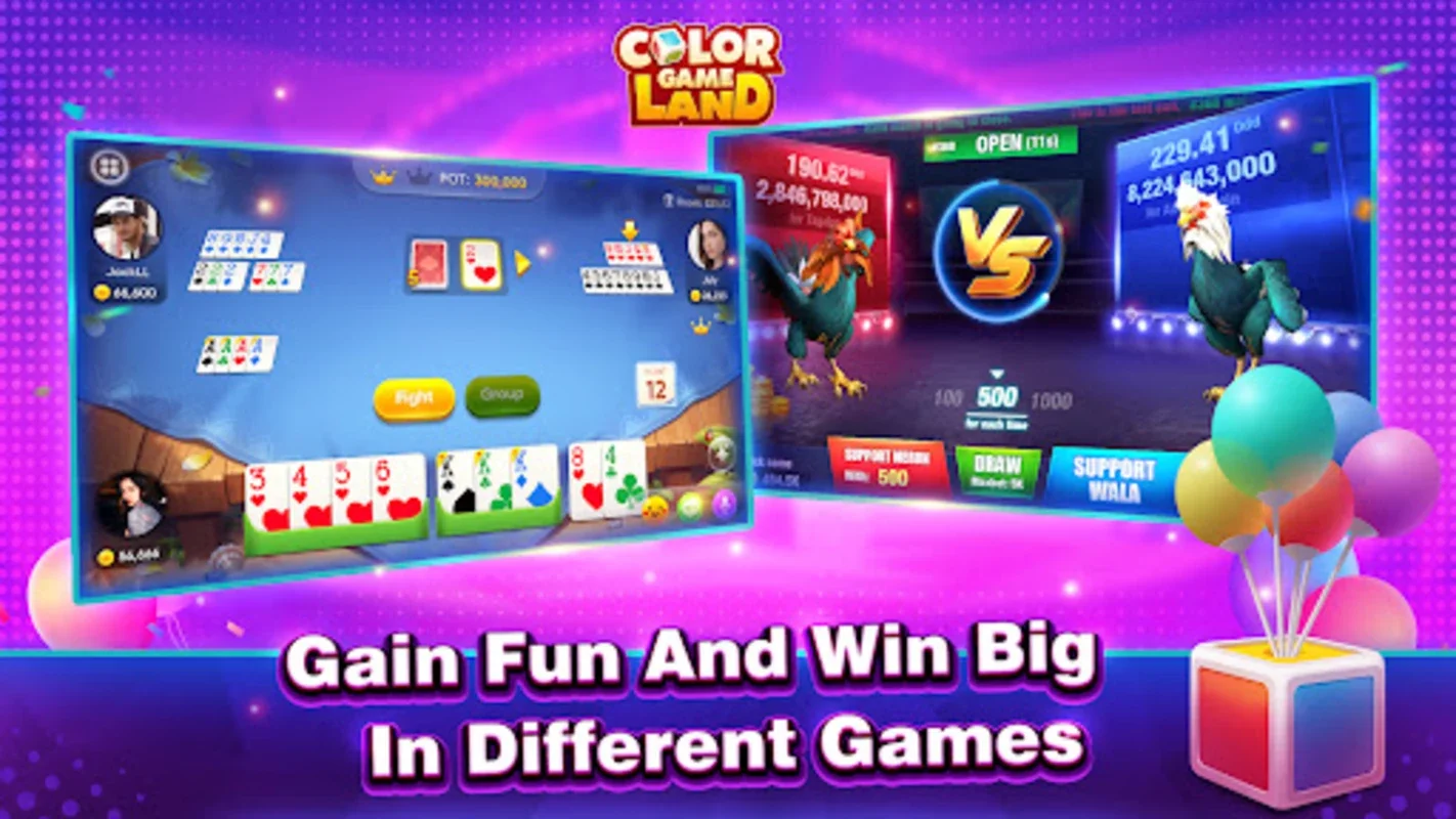 Color Game Land - Tongits, Slots for Android: Big Wins in Pinoy Carnival Games