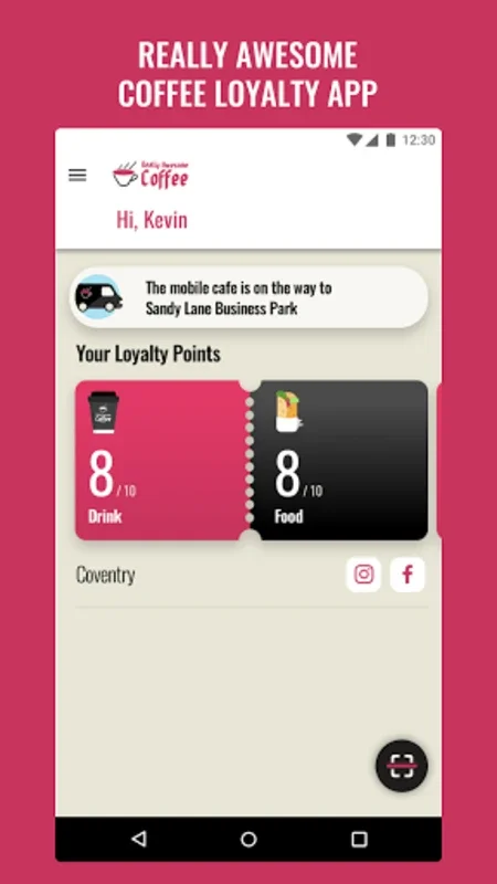 Really Awesome Coffee Loyalty for Android - Simplify Coffee Rewards