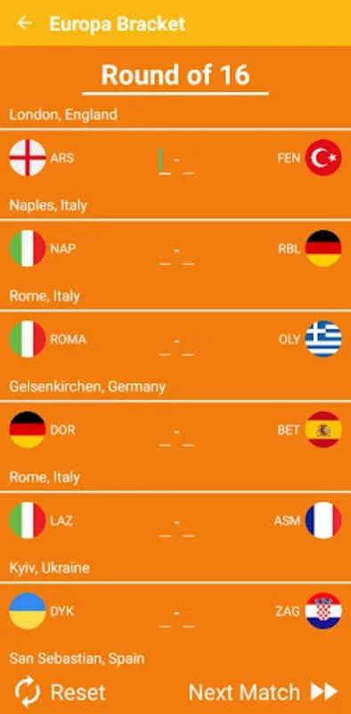 Europa Football Bracket 2023 for Android - Predict Football Outcomes