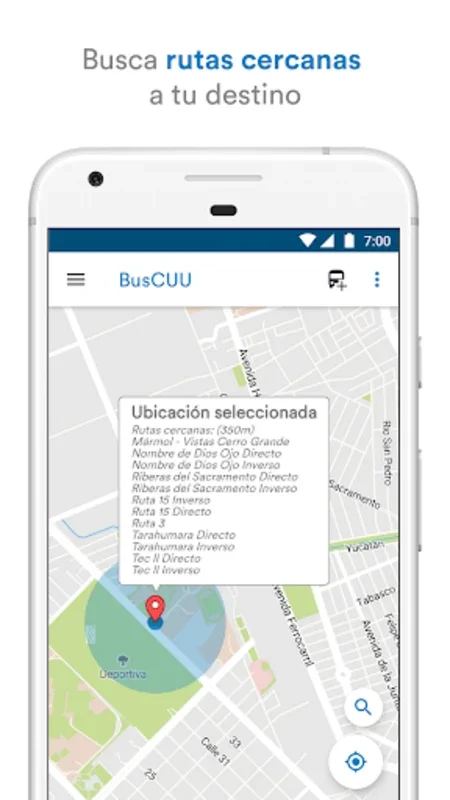 BusCUU for Android - Navigate Chihuahua City