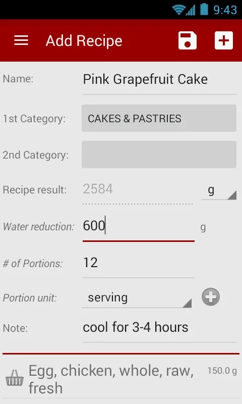 Calories! for Android - Manage Diet and Fitness