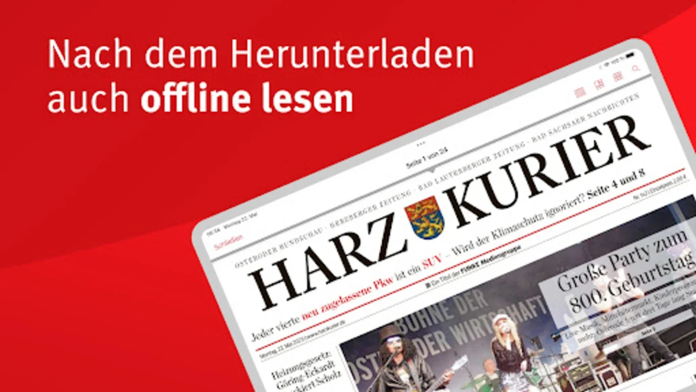 Harz Kurier E-Paper for Android: Eco-Friendly News Hub