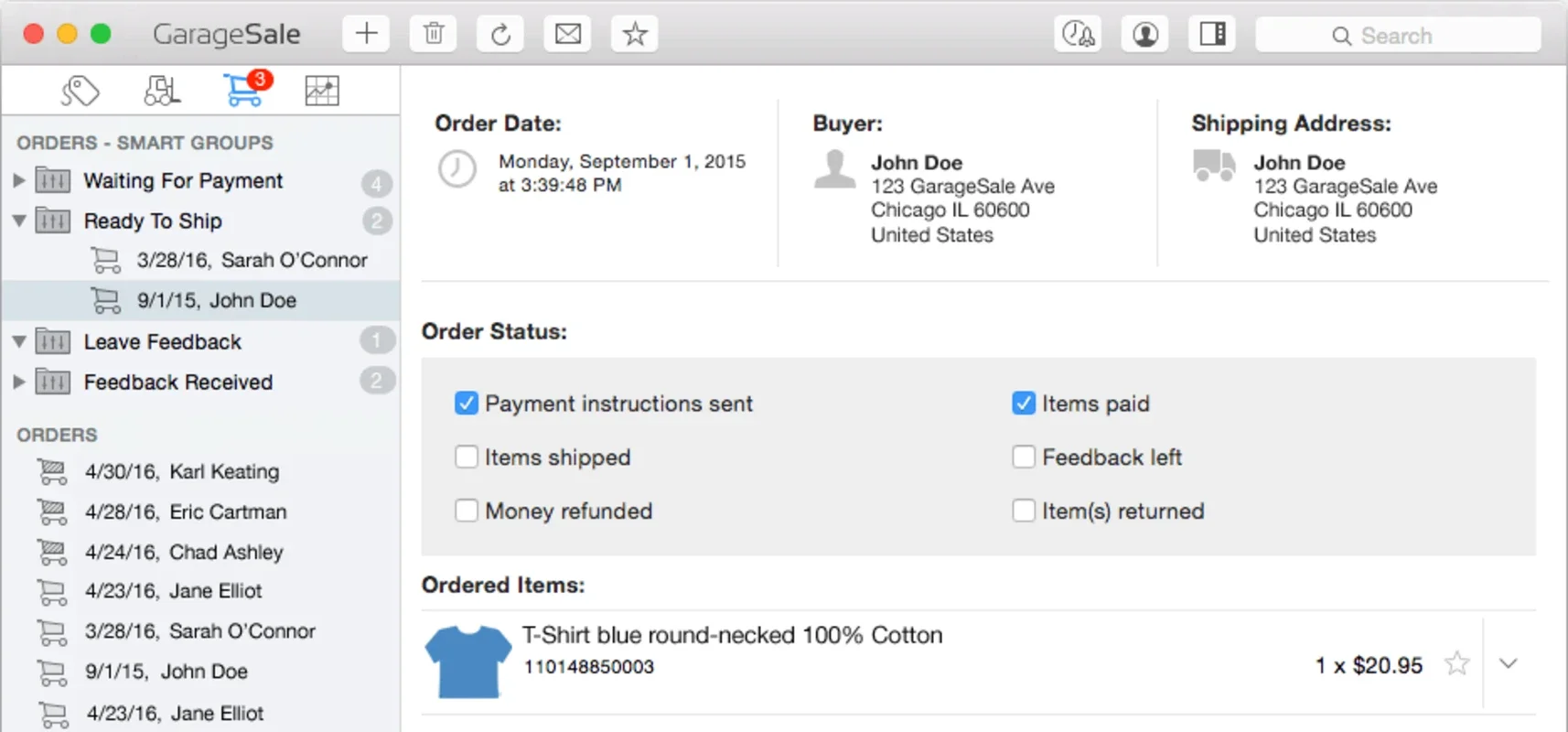 GarageSale for Mac - Manage eBay Sales Easily