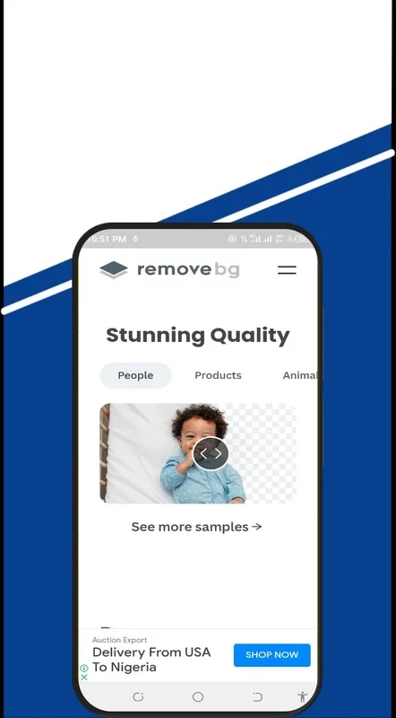 Remove.Bg for Android - Make Picture Backgrounds Transparent