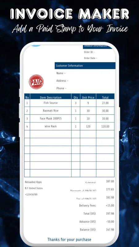 Instant Invoice Maker - Easily Create, Send, and Manage Invoices on Android