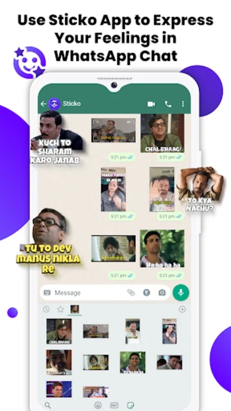 Sticko for Android: Personalize WhatsApp Messages with Stickers