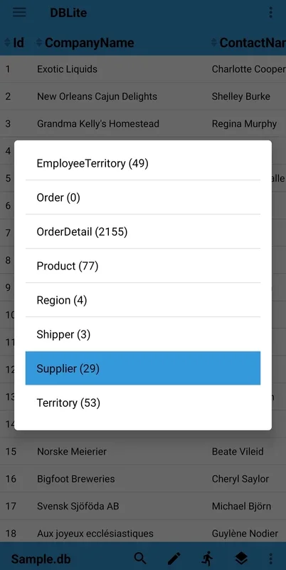 DBLite for Android: Manage SQLite Databases