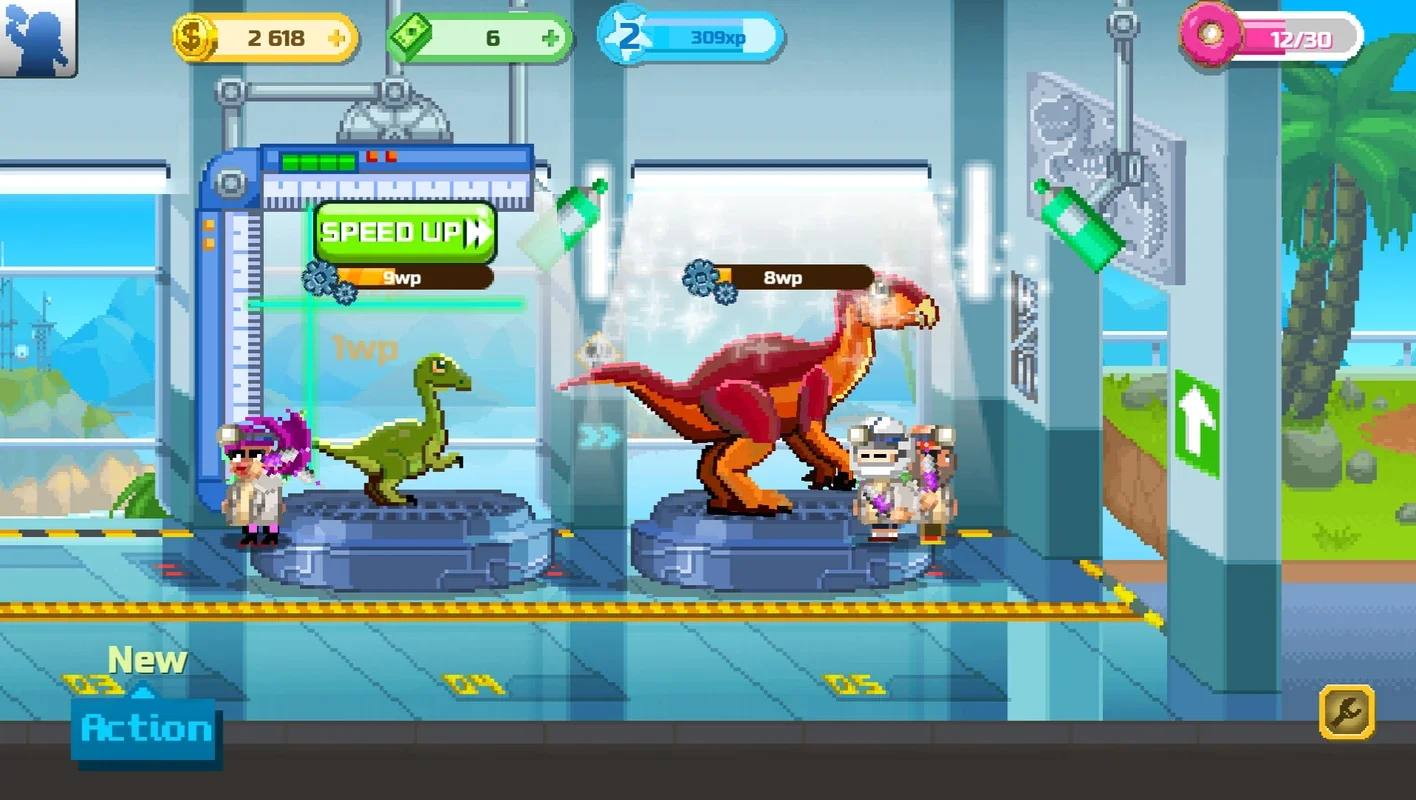 Dino Factory for Android: Manage Dinosaurs in a Pixelated World