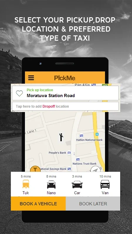 PickMe for Android - Sri Lankan Transportation & Delivery App