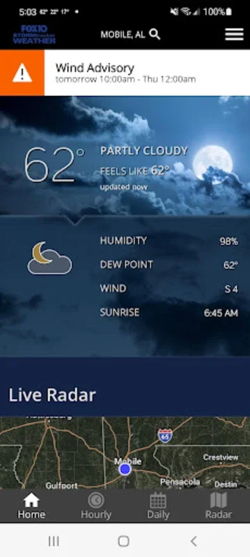 FOX10Weather for Android: Advanced Weather Tracking