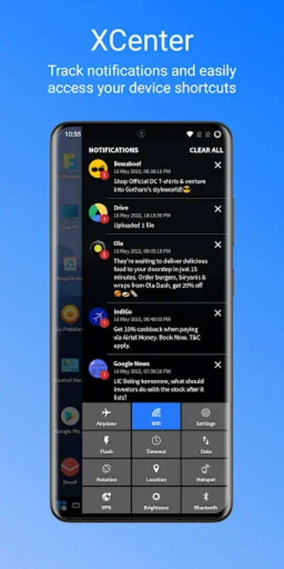 Windix 10 Launcher for Android - PC-like Experience