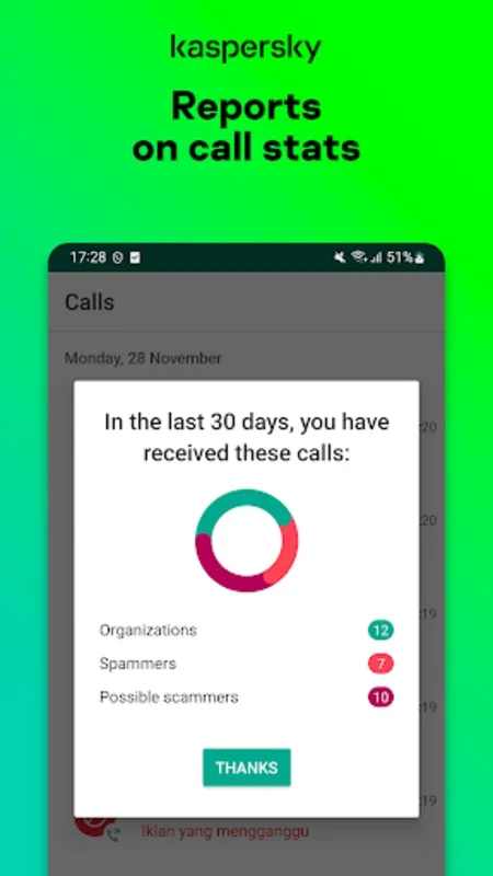 Anti-spam: Kaspersky Who Calls for Android - Block Spam Calls