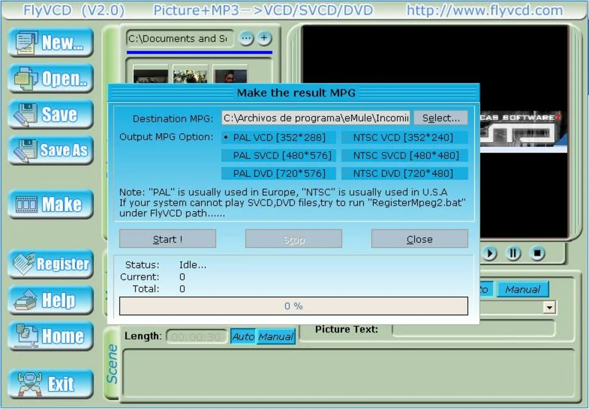 FlyVCD for Windows - Create Your Own Video Discs