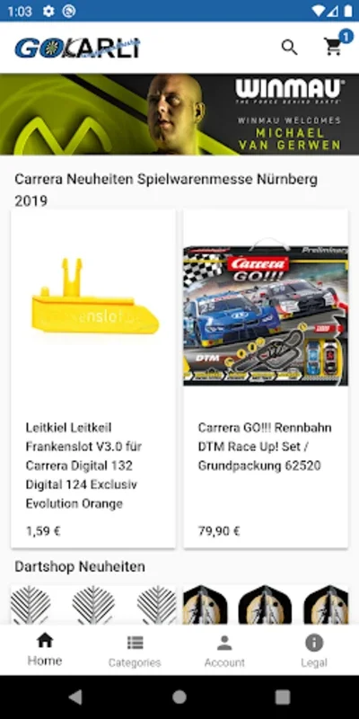 GOKarli Carrera Rennbahn und D for Android - Slot Car & Dart Hub