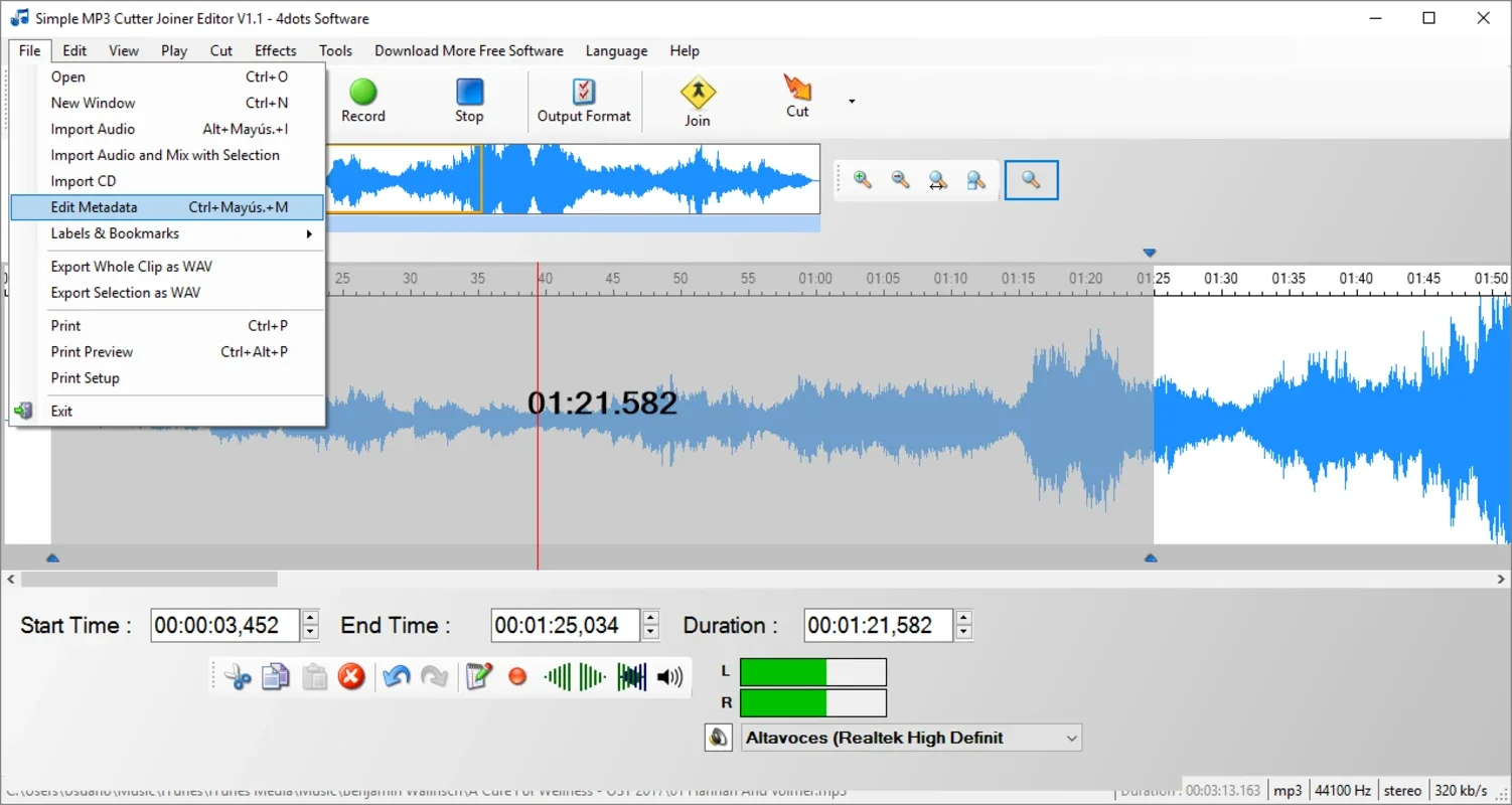 Simple MP3 Cutter Joiner Editor for Windows - Free Download