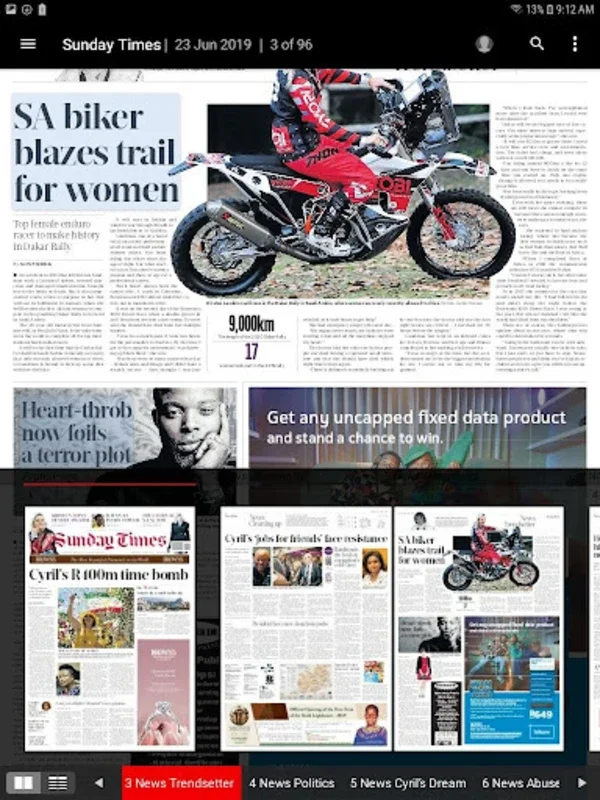 Sunday Times E - Edition for Android: Premier South African News