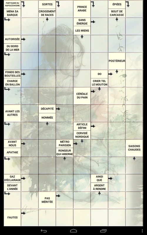 Mots Fleches Lite for Android - Challenging French Crosswords