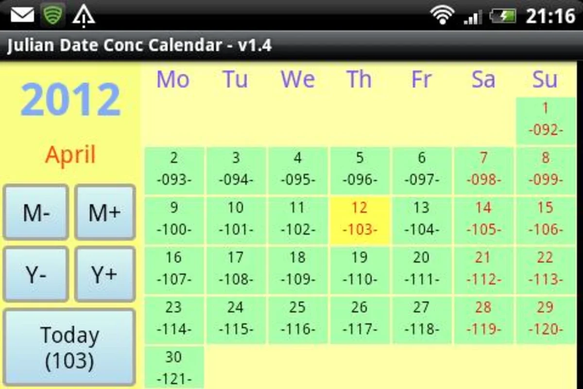 Julian Date Conv Calendar for Android - No Download Needed